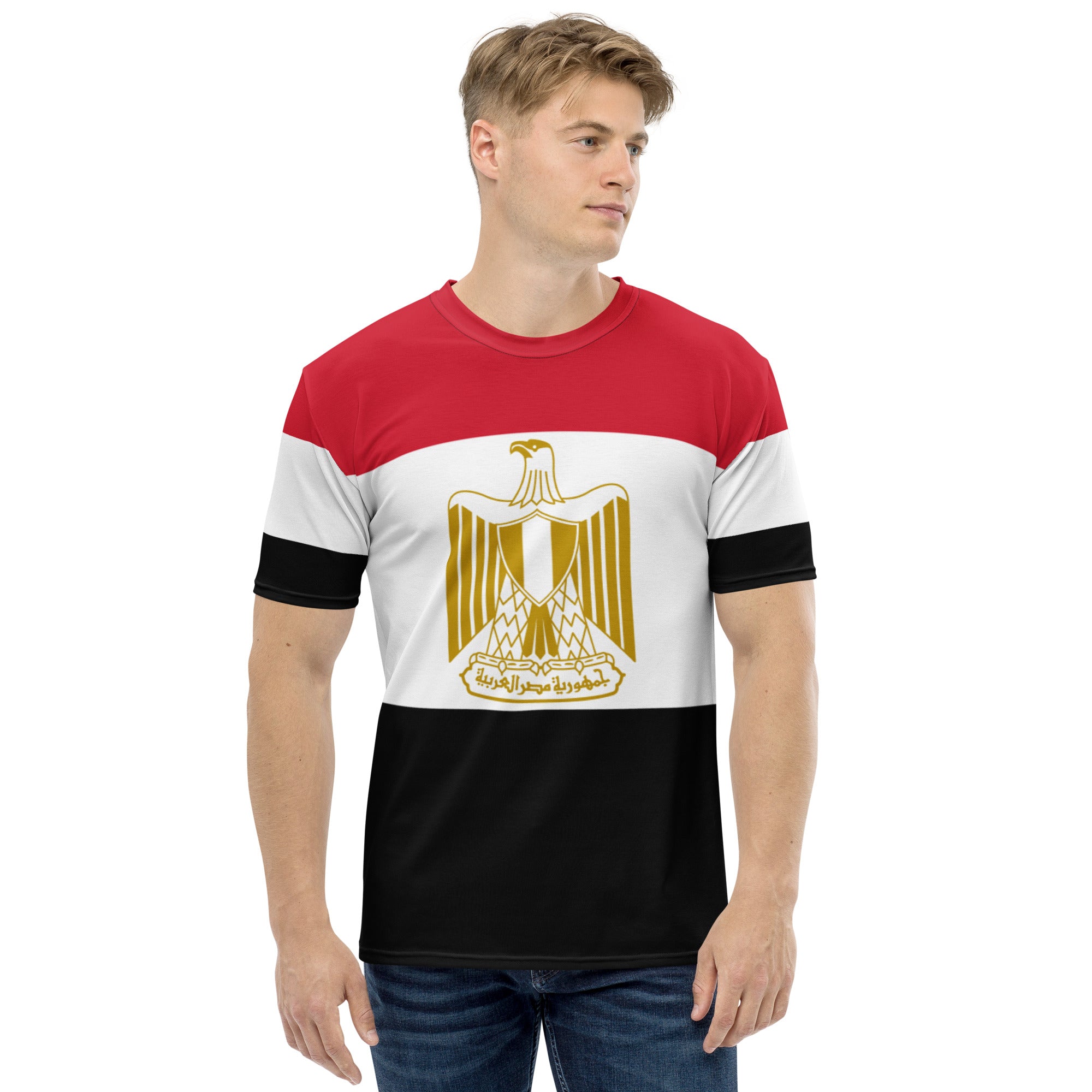 T-shirt Design, Cairo and Egypt Writing Plus the Egyptian Flag